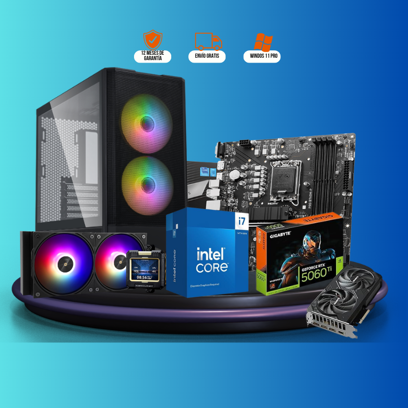 Intel i5 13500-16GB-RTX 5060ti 16GB - MicroQuetzalNacional